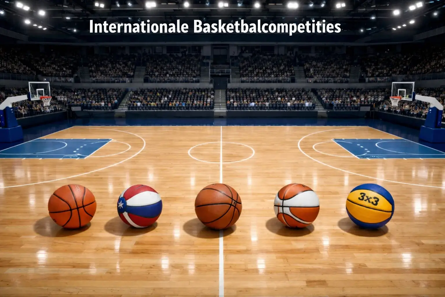 Overzicht van internationale basketbalcompetities met NBA en EuroLeague wedstrijden