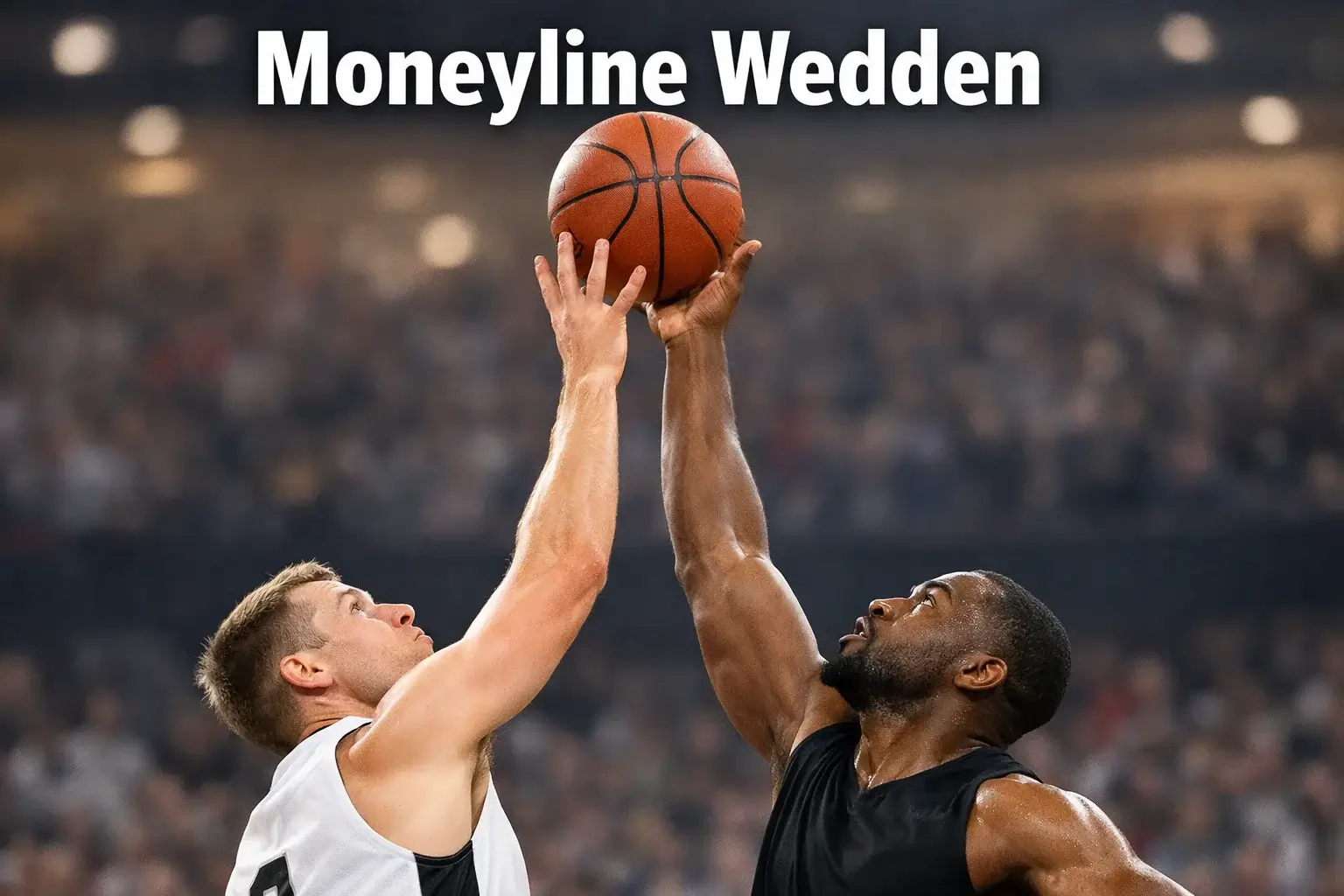 Basketbal moment met twee teams in directe competitie