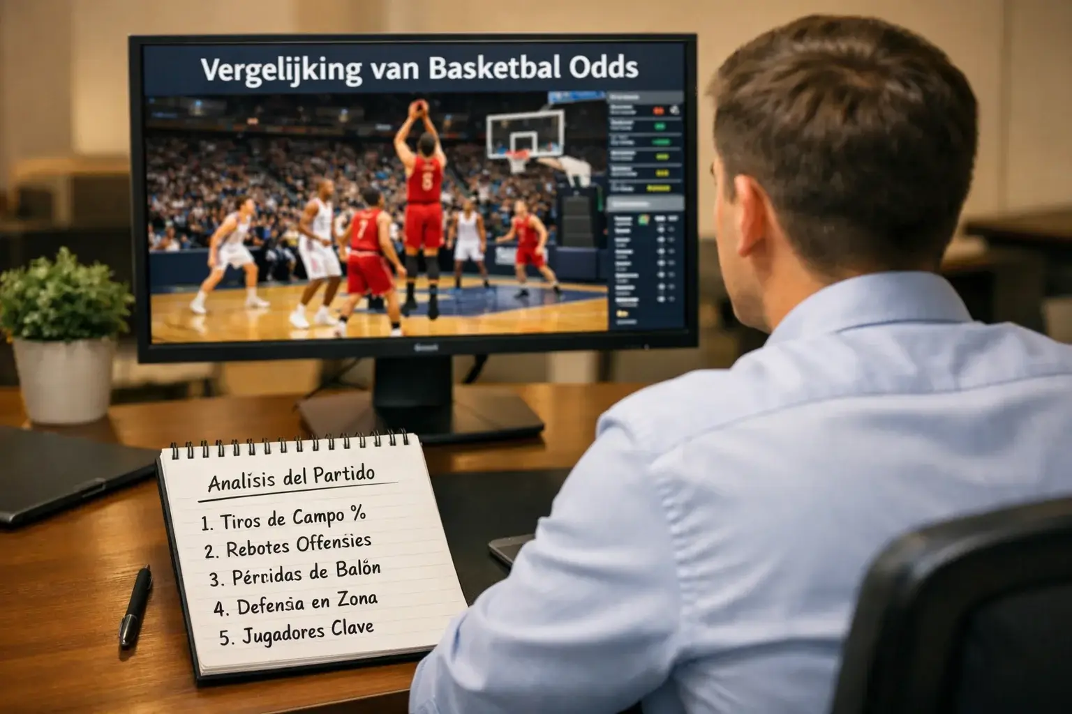 Analyse van basketbal wedstrijd met statistieken en kansberekening